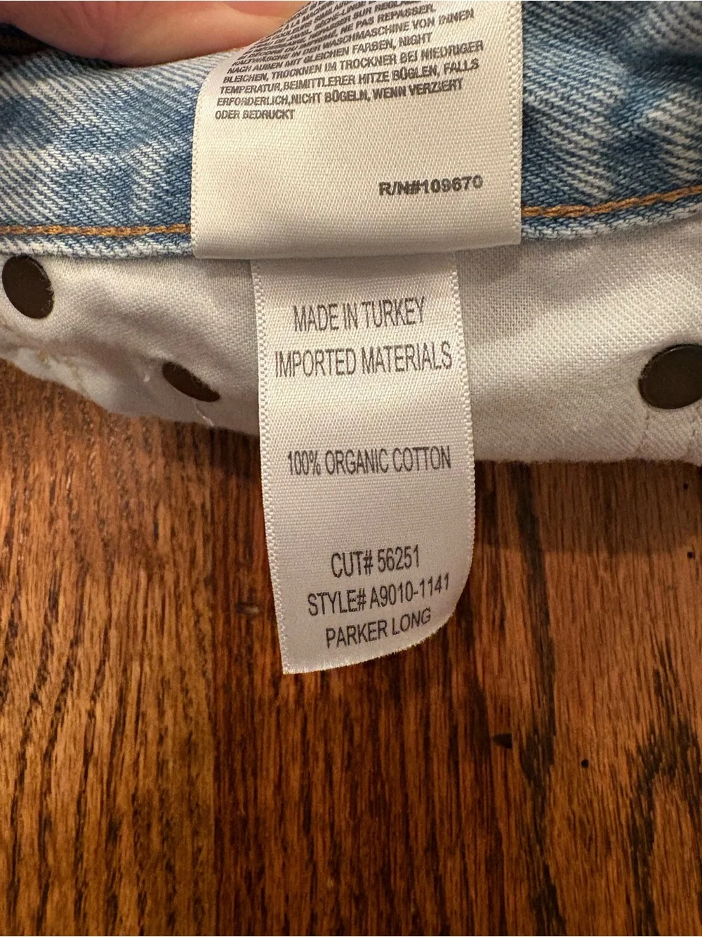 Agolde Parker Long Denim Cutoff Shorts